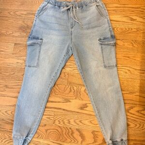 Almost Famous Light Blue Cargo Jeans